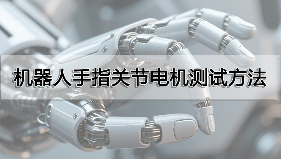 機器人手指關節電機測試方法